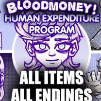 Screenshot of Human Expenditure Program, a Horror Visual Novel browser game — play free online